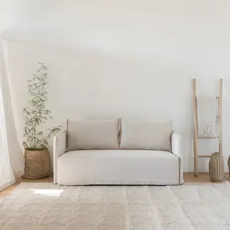 AMOBLE - Sofa Carim Blanco Amoblé