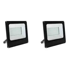 GENERICO - Pack x2 Foco Proyector 400w Ultra Plano Led Frio Resistente Al Agua.