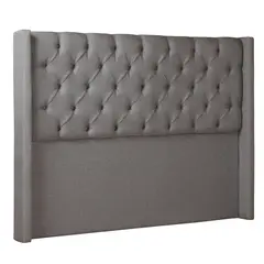 MUEBLES NATIVA - Respaldo Oreja Gris Super King