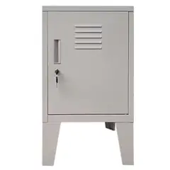 MOBITAT - Velador tipo Locker con llave Gris