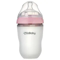 COBABY - MAMADERA SILICONA FLEXIBLE 250ml ROSA