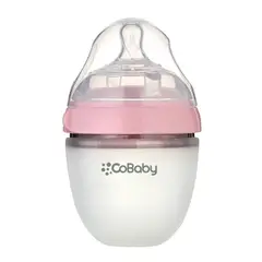COBABY - MAMADERA SILICONA FLEXIBLE 150ml ROSA
