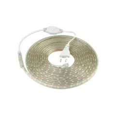 ELECTRICA STORE - CINTA LED FRÍA IMPERMEABLE 5 METROS+ CONECTOR A/C 220v