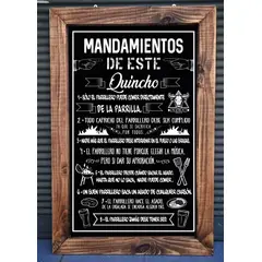 GENERICO - Los Mandamientos del quincho