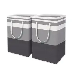 GENERICO - Cesto Grande P/ropa Sucia Y Lavandería Plegable De 75l, 2 Pz