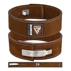 RDX - Cinturón De Levantamiento - Cuero 10 Mm Café - Wbl-4lb