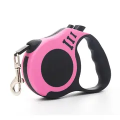 MASCO TODO - Correa Retráctil 5 metros Mascotas Perros Rosa