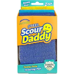 SCRUB DADDY - Esponja Acero Inoxidable Scour Daddy 2 Un