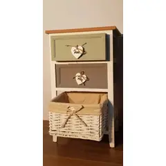 GENERICO - Mueble 2 Cajones 1 Cesto Home - S0772