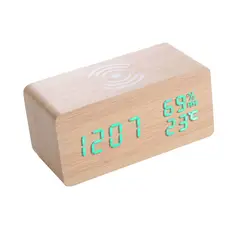 SOHOGAR - Reloj despertador digital con carga para teléfonos