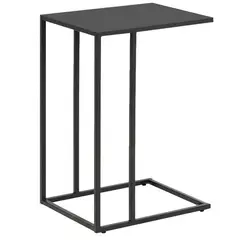 LIVING MARKET - Mesa Lateral Metálica Negra Soest XL 45x35x63 Hecho a Mano