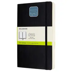 MOLESKINE - Libreta Classic expanded - T. Blanda - Large - Negro - Lisa