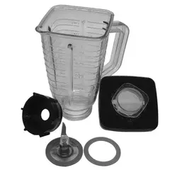 GENERICO - Kit De Vaso De Vidrio Oster-Cuchilla-Base-Tapa