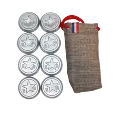 GENERICO - Tejos de Rayuela con Funda de Transporte Diseño Estrella