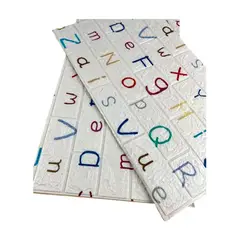 GENERICO - Pack 10 Láminas Papel Mural 3d De Letras