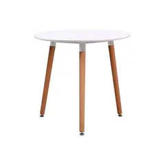 REMATIME - Mesa De Comedor Jari Redonda 80cm Blanco