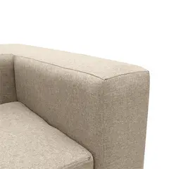SOFAS HOME - SECCIONAL ROMA FELPA BEIGE 3 CUERPOS