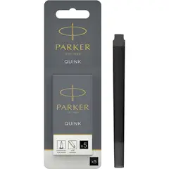 PARKER - Cartucho De Tinta para Pluma Std Caja x5 Negro