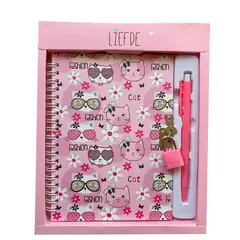 GENERICO - Diario de Vida Diseño Gatos rosados