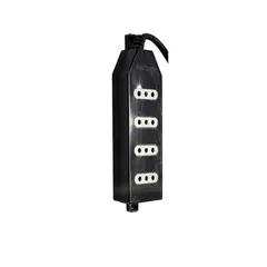 MACROTEL - Zapatilla Alargador 15mt 4 Entradas Negro