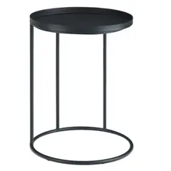 LIVING MARKET - Mesa Lateral Metálica Negra Kabli 46x46x58 Hecho a Mano