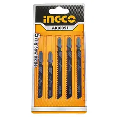 INGCO - Set Juego De Hojas Para Sierra Caladora 5 Pcs Akj0051