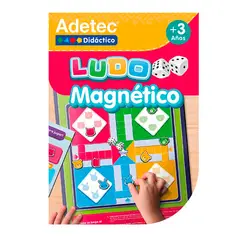 ADETEC - Juego De Mesa Ludo Laminas Magnetica Incluye Dados