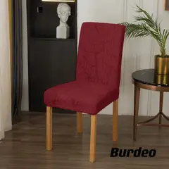 GENERICO - Fundas para silla de comedor diseño hojas 6 unidades