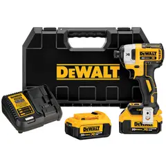 DEWALT - Kit Atornillador Impacto 20V + 2 baterías + accesorios