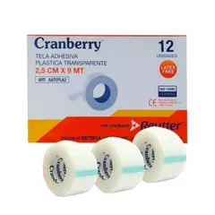 CRANBERRY - Tela Adhesiva Plástica Transparente 25cm x 9mt X12 Un…