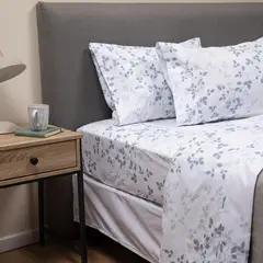 CASATUA - Sabanas Estampadas Ultra Suaves - Azul - King