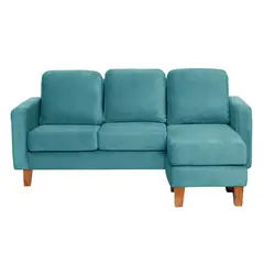 LATAM HOME - Sofá Seccional Venecia Turquesa Intercambiable 3 Cuerpos