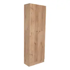 FMFURNITURE - Closet 2 Puertas - Café Claro y Blanco 180x60x30.2 cm.