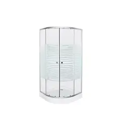 DECHAUS - Shower Door Cuervo Receptáculo Vidrio Templa 80x80