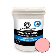 MOHICAN - ESMALTE AL AGUA ANTIHONGOS SATINADO 1 GALON ROSADO