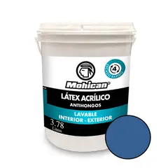 MOHICAN - LATEX ACRILICO ANTIHONGOS 1 GALON AZUL MODA