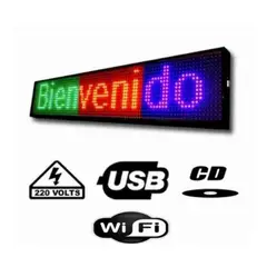 GENERICO - Letrero Led Luminoso Programable Inalámbrico Wifi MULTICOLOR