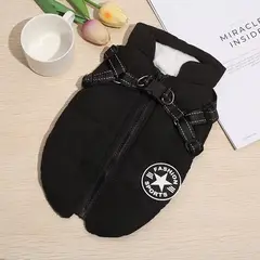 MASCO TODO - Parka Chaqueta Impermeable Perro Talla L Negro