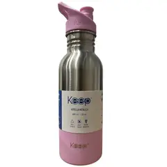KEEP - BOTELLA METALICA COLORES 600ML COLOR MORADO