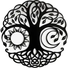 GENERICO - Árbol De La Vida Mándala Cuadro Decoración De Pared 60 Cm