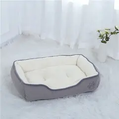 GENERICO - Cama Premium 2 Piezas para mascotas Color Talla L Gris