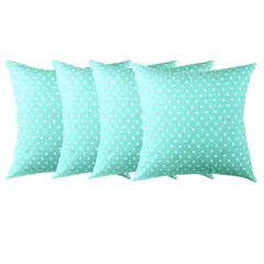 MASEL - Set 4 Cojines Lona Mini Estrellitas 50X50 azul