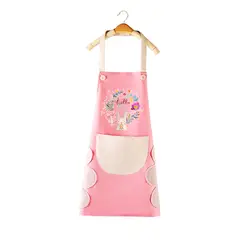 GENERICO - Delantal De Cocina Impermermeable Con Bolsillo Y Toallas