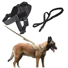 MASCO TODO - Arnés Táctico de Lanzamiento Negro Talla L con cuerda Perro