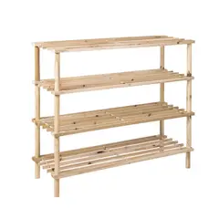 NEWTREE - Zapatero De Madera 4 Pisos 62,5x26x67,5cm