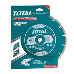 TOTAL TOOLS - Disco Diamantado Segmentado Corte Seco 9 230mm