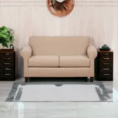 MUEBLES AMERICA - Sofá Lucy 2 Cuerpos Lino Beige