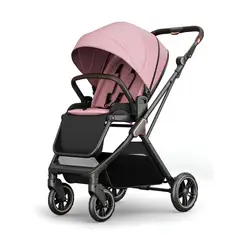 LUBABYCAS - Coche bebé de paseo Modo Apego Y Panorámico Rosado