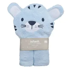 INFANTI - Toalla con Capucha para Bebé Tigre Celeste