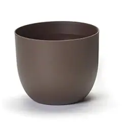 EURO3PLAST - Macetero de plástico reciclado 35x28 cm color óxido